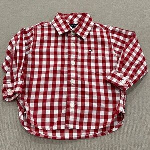 Tommy Hilfiger Red Checkered Shirt